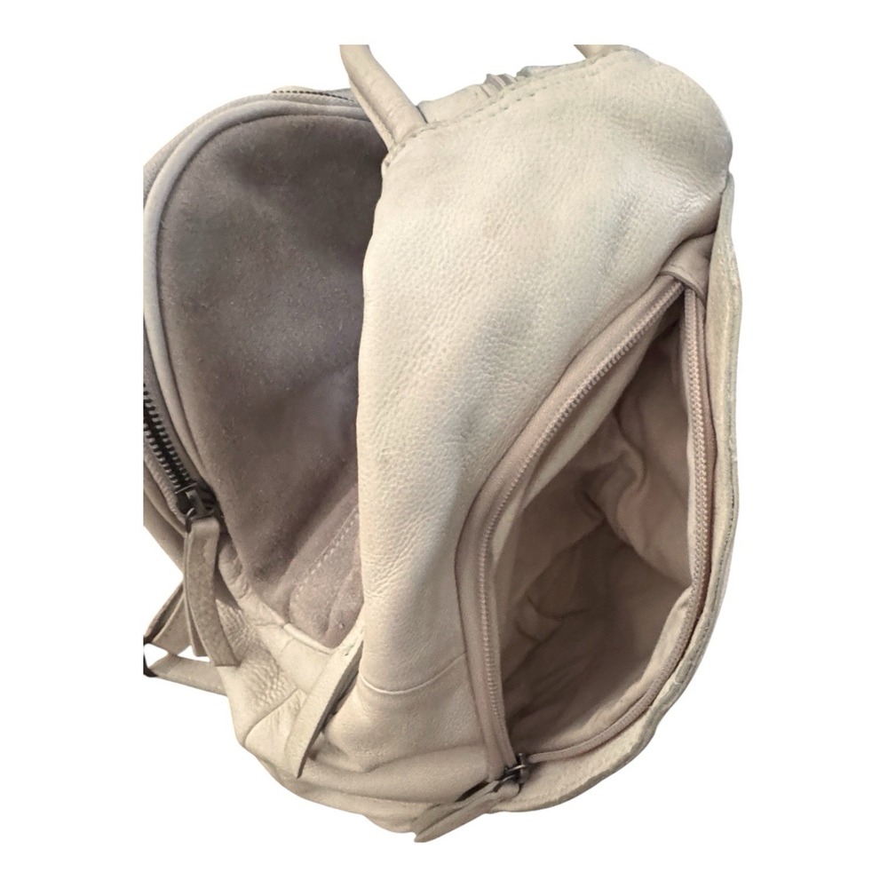 FREE PEOPLE We The Free Leather  Soho Convertible Sling Bag Beige - Picture 11 of 11